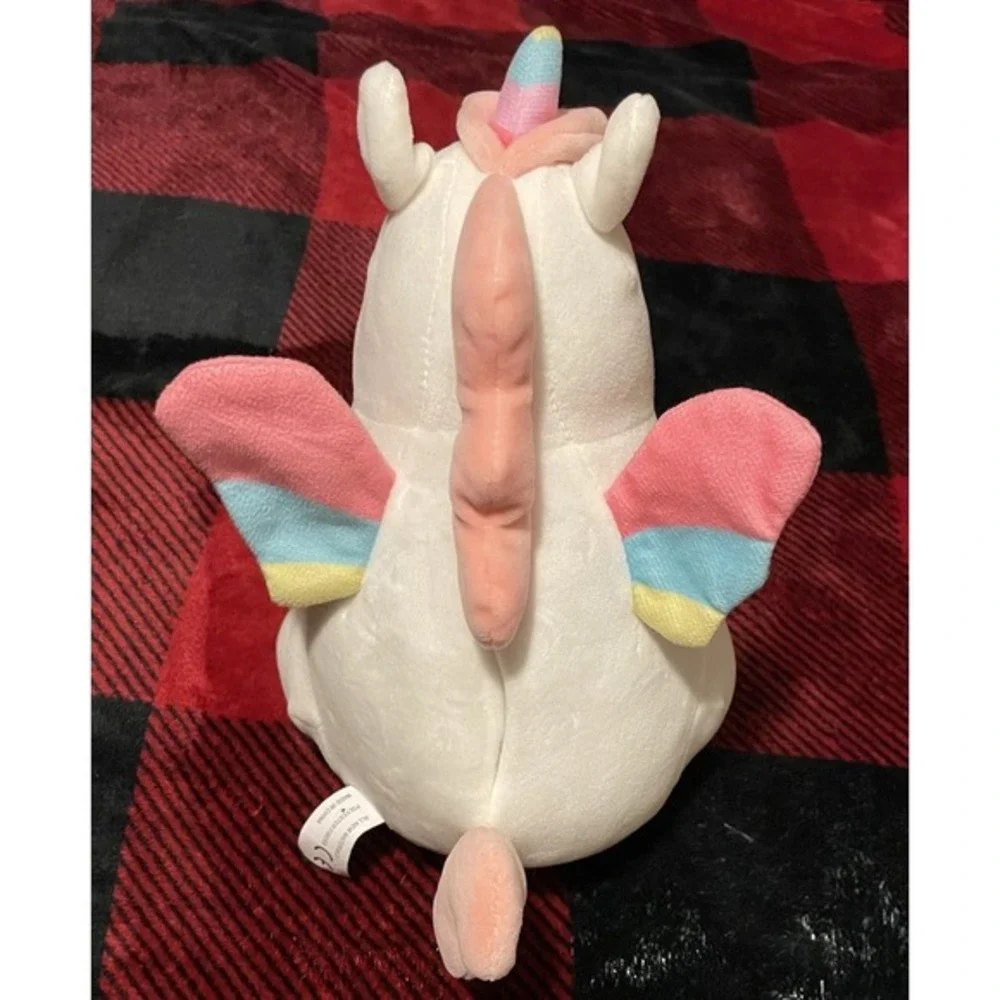 White Pink Unicorn Plush‎ Stuffed Animal With Color Changing Lights